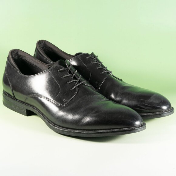 Kenneth Cole New York Men's Futurepod Lace Up Plain Toe Oxfords Black Size 13 - Picture 1 of 7